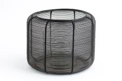 Porte Bougie, Chauffe-Plats Et Photophores|Porte Bougie, Chauffe-Plats Et Photophores<Flamant CORTONA, photophore, fer et verre, M Noir