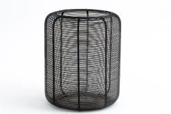 Porte Bougie, Chauffe-Plats Et Photophores|Porte Bougie, Chauffe-Plats Et Photophores<Flamant CORTONA, photophore, fer et verre, S Noir