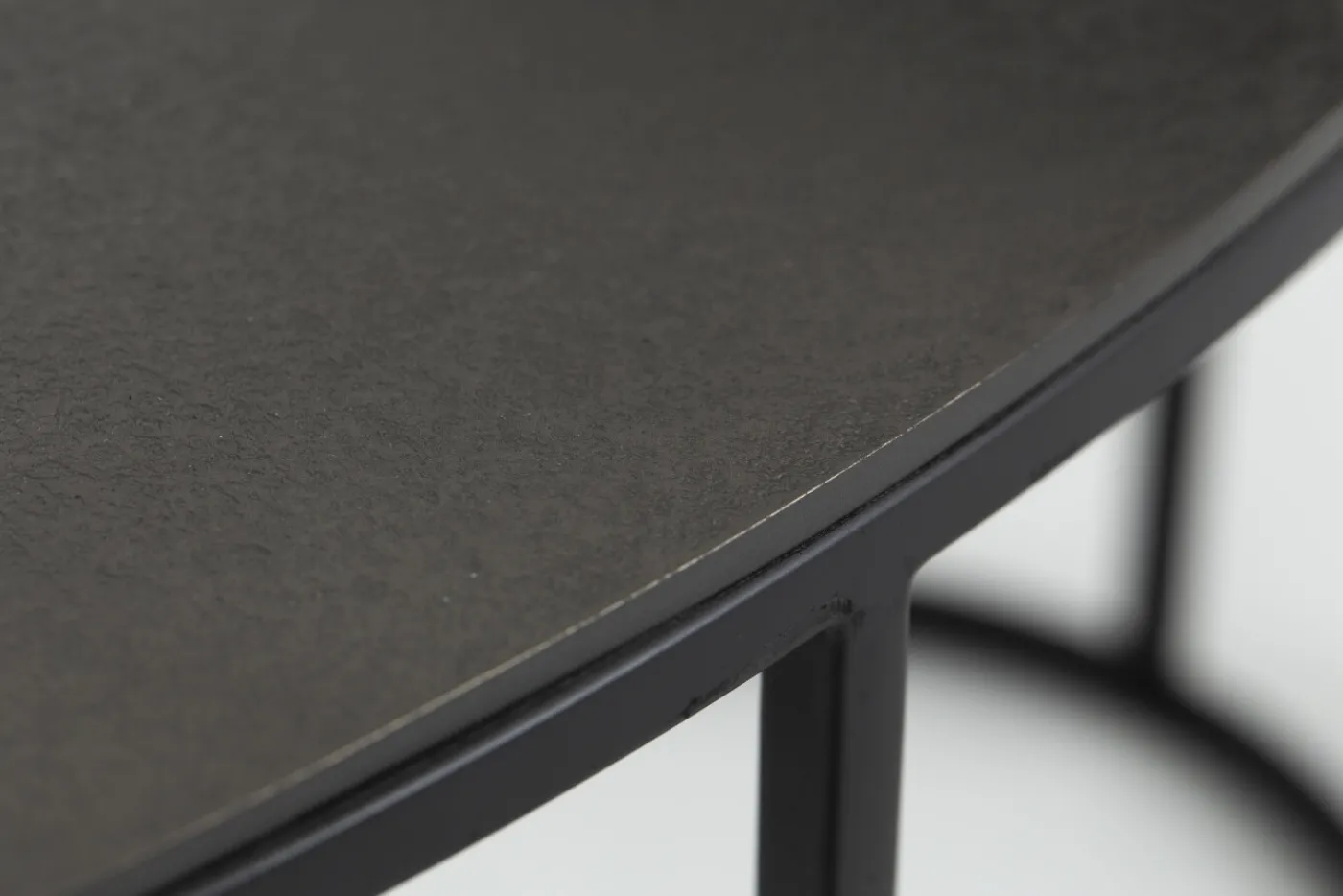 Tables De Salon|Tables De Salon<Flamant COSITO, table basse, ovale, métal, set de 2 Noir