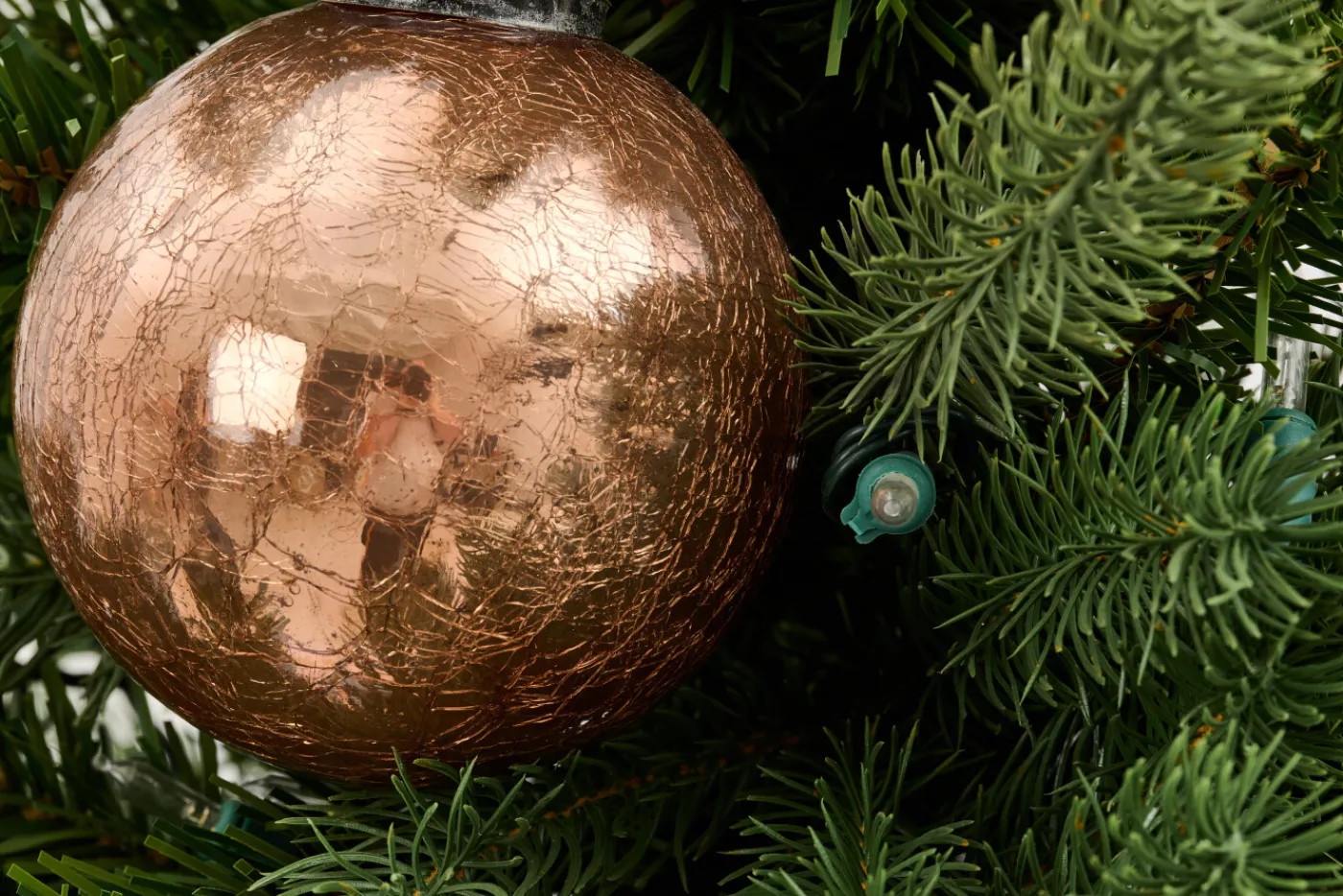 Boules De Noël|Boules De Noël<Flamant CRACKLE, boule de Noël, blush, L Rose