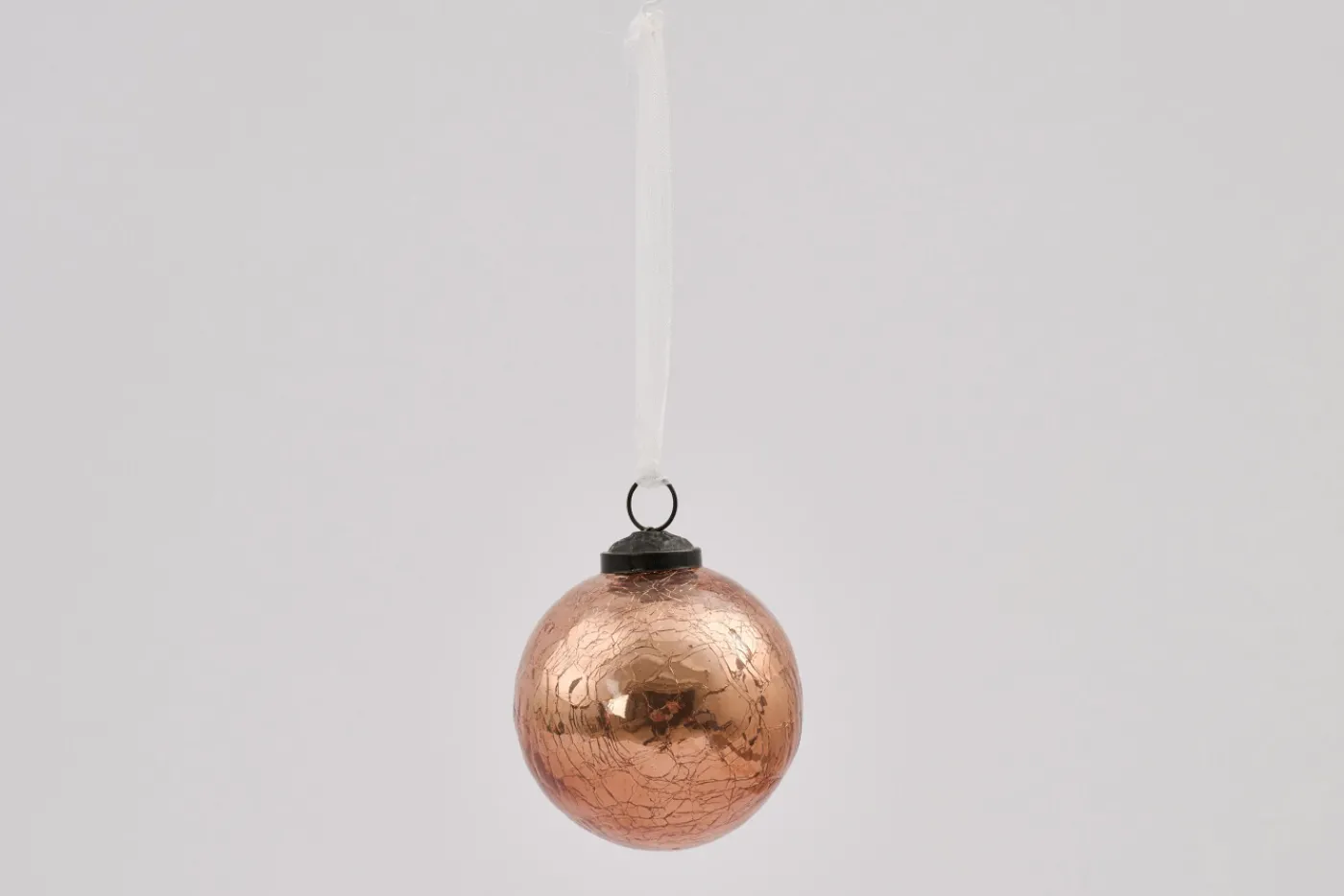 Boules De Noël|Boules De Noël<Flamant CRACKLE, boule de Noël, blush, S Rose