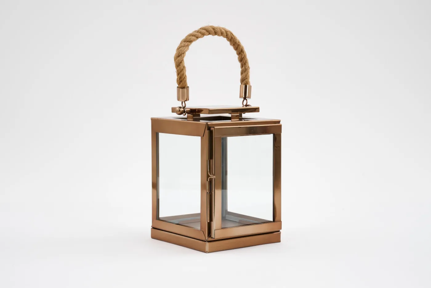 Lanternes|Décoration<Flamant CRAIG, lanterne, laiton i et verre, S Brun