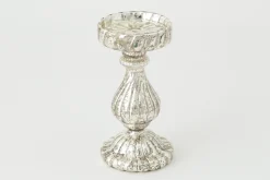 Chandeliers|Chandeliers<Flamant DANTON, bougeoir, verre mercuré, S, avec leds Argent