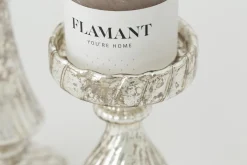 Chandeliers|Chandeliers<Flamant DANTON, bougeoir, verre mercuré, S, avec leds Argent