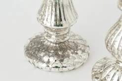 Chandeliers|Chandeliers<Flamant DANTON, bougeoir, verre mercuré, L, avec leds Argent