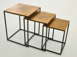 Tables D’Appoint & Consoles|Tables D’Appoint & Consoles<Flamant DELLO, bout de canapé, métal, set de 3 Or