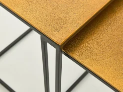 Tables D’Appoint & Consoles|Tables D’Appoint & Consoles<Flamant DELLO, bout de canapé, métal, set de 3 Or
