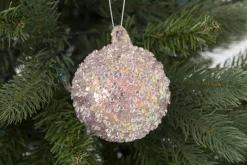 Boules De Noël|Boules De Noël<Flamant DIZZY, boule de Noël Rose