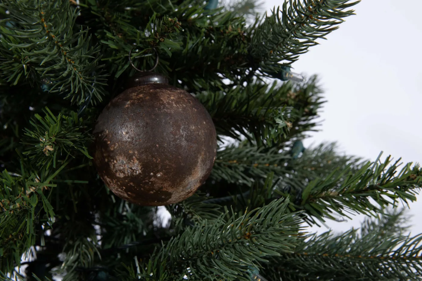 Boules De Noël|Boules De Noël<Flamant DOUCE, boule de Noël, rouille Brun