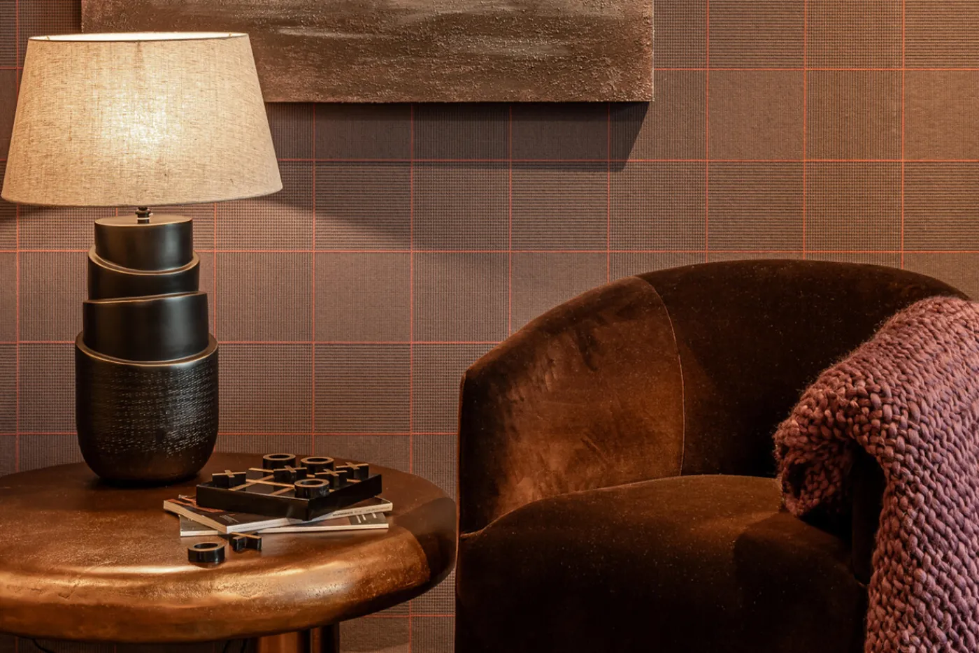 Plaids Et Couvre-Lits|Plaids Et Couvre-Lits<Flamant EINSTEIN, plaid, violet Pourpre