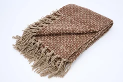 Plaids Et Couvre-Lits|Plaids Et Couvre-Lits<Flamant EMILIE, plaid, Brun