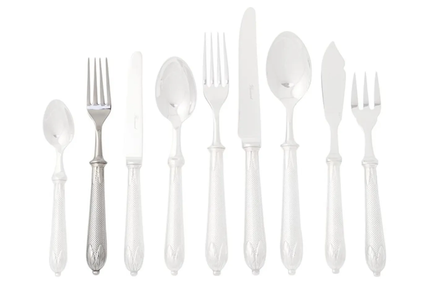 Couverts|Couverts<Flamant ETOILE, fourchette à dessert Argent