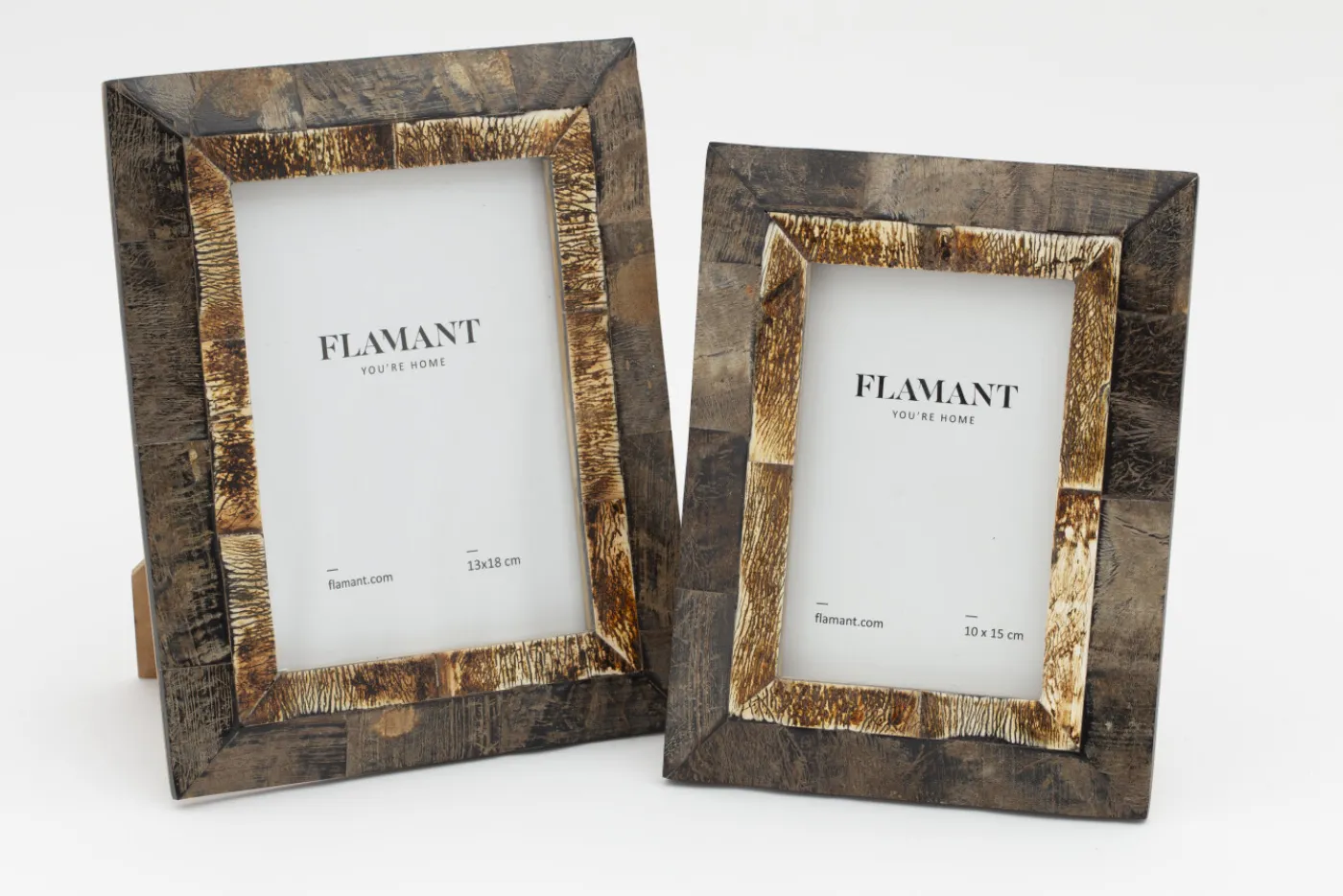 Cadres Photo|Cadres Photo<Flamant ETRO, cadre photo, corne, 13x18 Brun