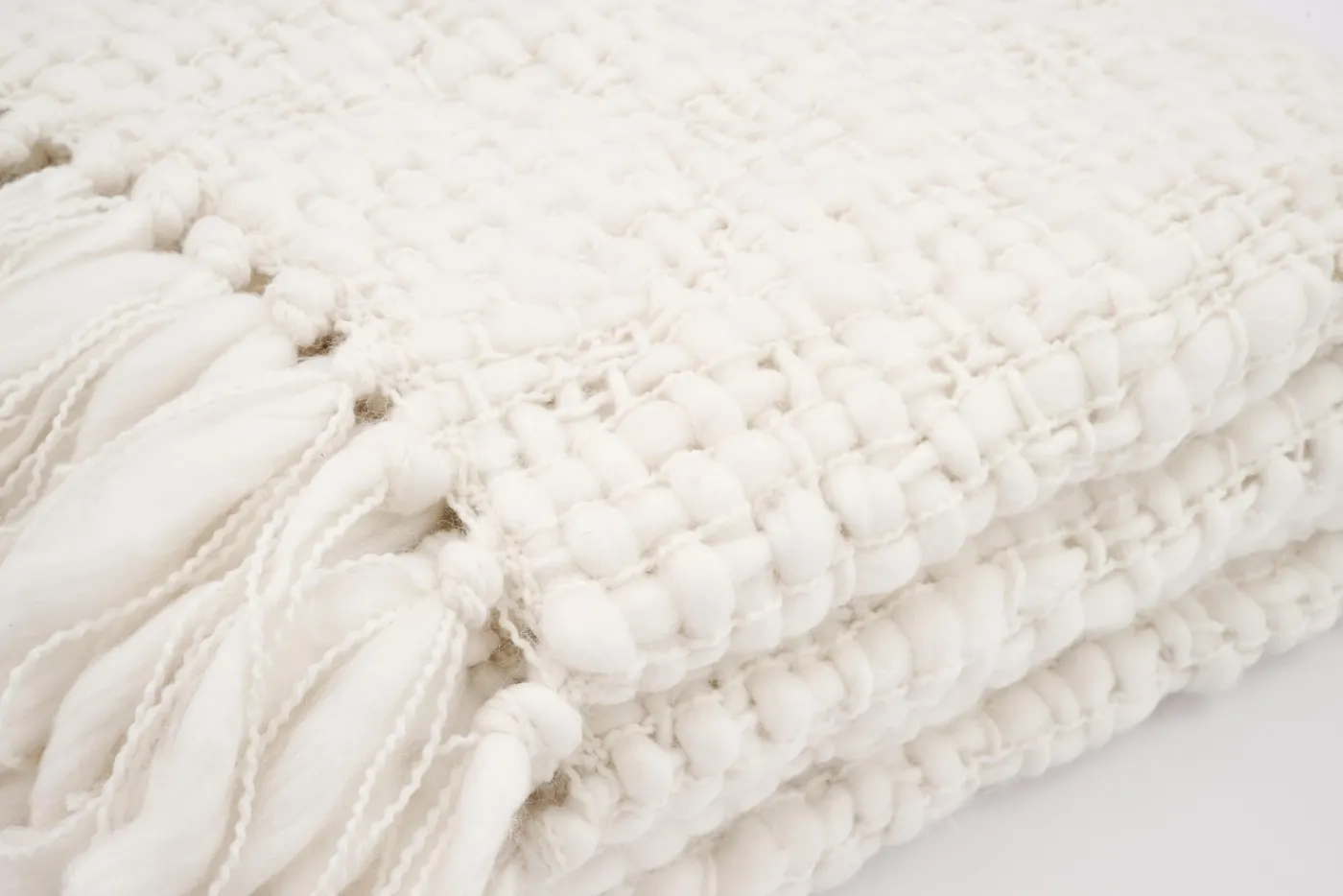 Plaids Et Couvre-Lits|Plaids Et Couvre-Lits<Flamant FENDA, plaid, écru Blanccassé