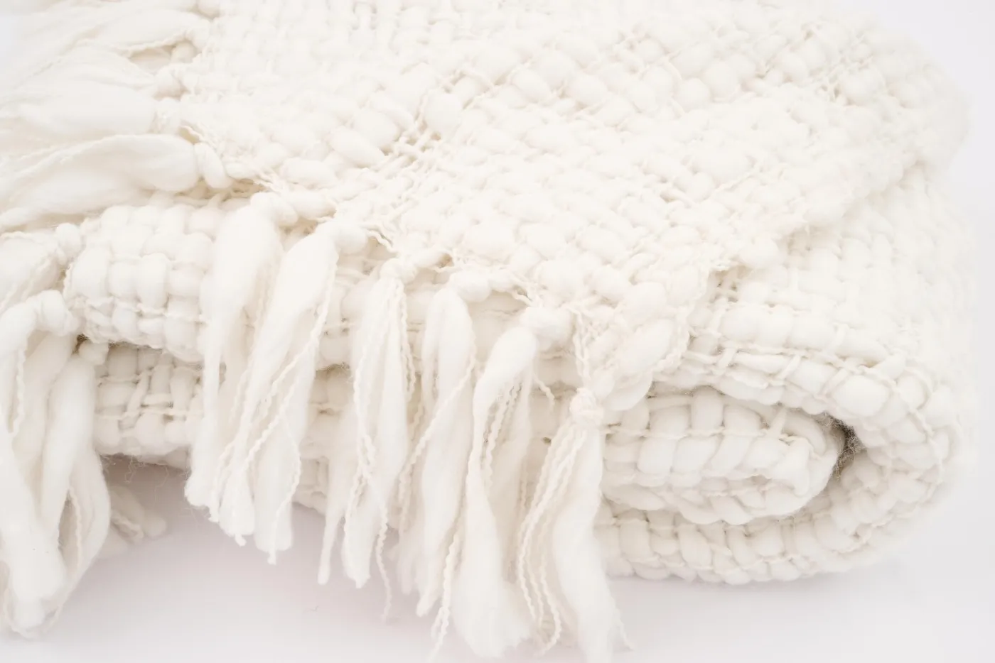 Plaids Et Couvre-Lits|Plaids Et Couvre-Lits<Flamant FENDA, plaid, écru Blanccassé