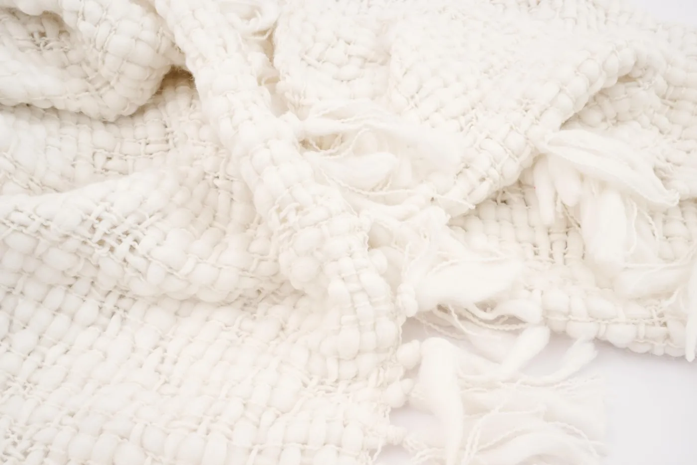 Plaids Et Couvre-Lits|Plaids Et Couvre-Lits<Flamant FENDA, plaid, écru Blanccassé