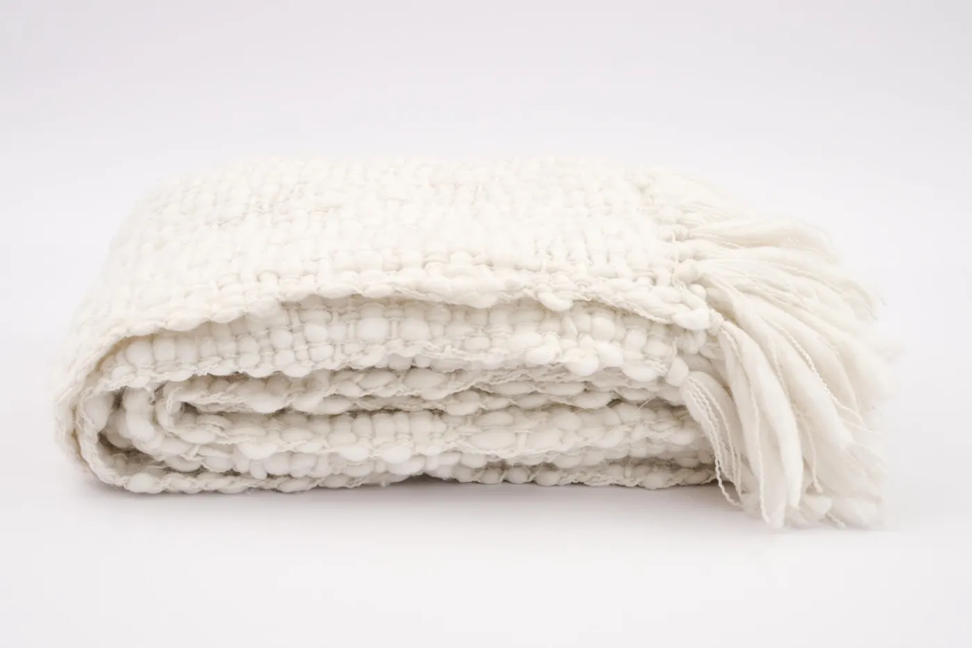 Plaids Et Couvre-Lits|Plaids Et Couvre-Lits<Flamant FENDA, plaid, écru Blanccassé