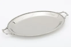 Plateaux|Accessoires<Flamant FERMONT, plateau, ovale, nickel Argent