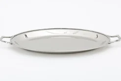 Plateaux|Accessoires<Flamant FERMONT, plateau, ovale, nickel Argent
