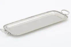Plateaux|Accessoires<Flamant FERMONT, plateau, rectangulaire, nickel Argent