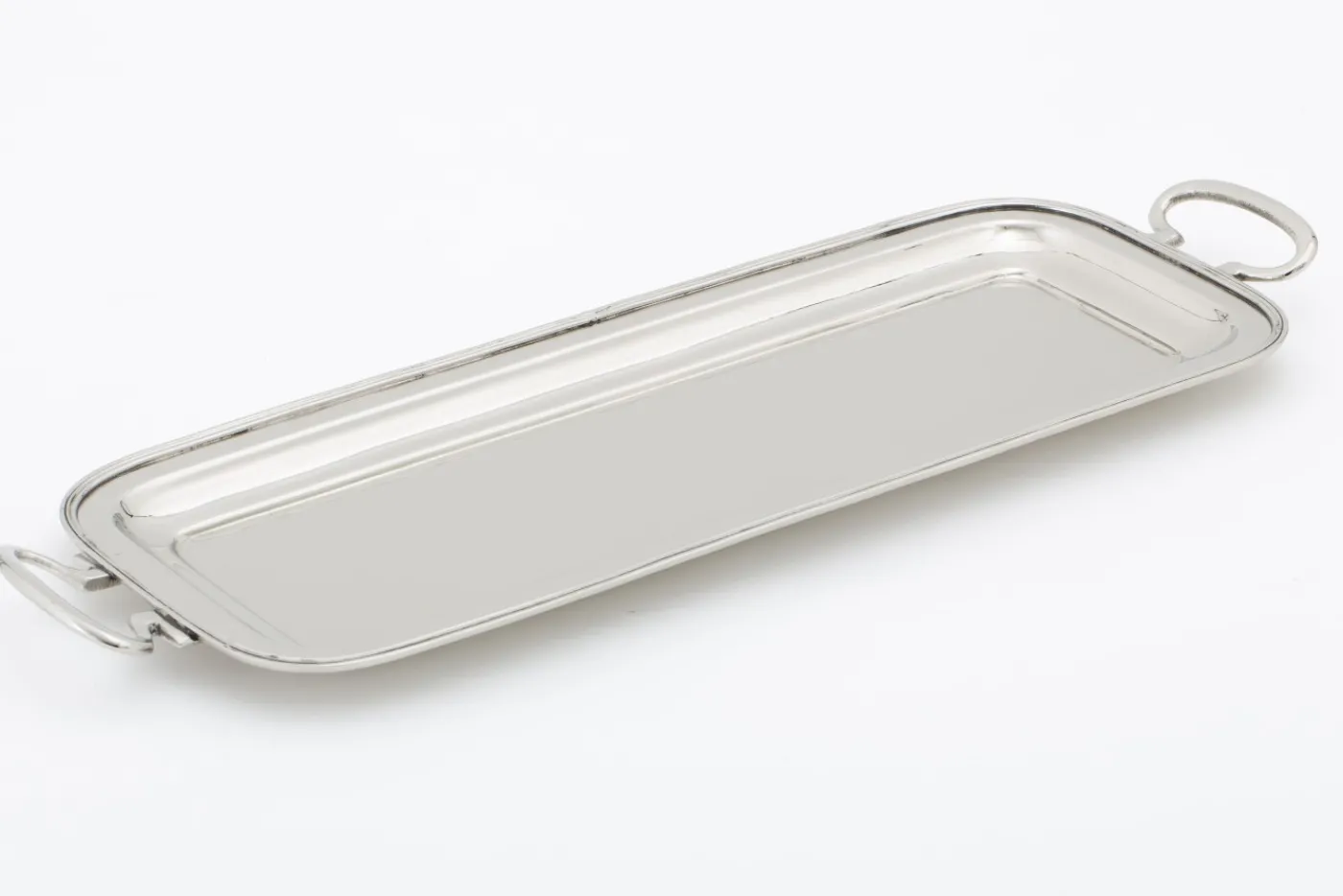 Plateaux|Accessoires<Flamant FERMONT, plateau, rectangulaire, nickel Argent