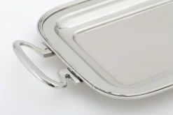 Plateaux|Accessoires<Flamant FERMONT, plateau, rectangulaire, nickel Argent
