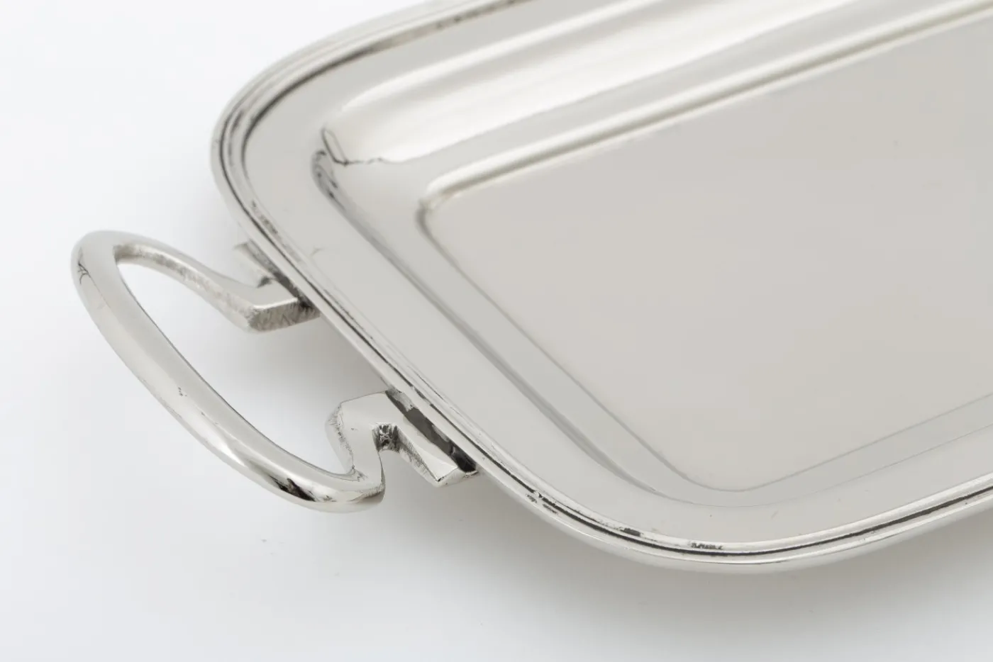 Plateaux|Accessoires<Flamant FERMONT, plateau, rectangulaire, nickel Argent