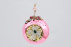 Boules De Noël|Boules De Noël<Flamant FIGAO, boule de Noël Rose
