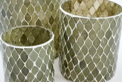 Porte Bougie, Chauffe-Plats Et Photophores|Porte Bougie, Chauffe-Plats Et Photophores<Flamant FILIGRAN, photophore, verre, S Vert