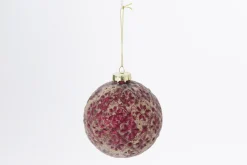 Boules De Noël|Boules De Noël<Flamant FRANTZ, boule de Noël Rose