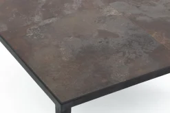 Tables De Salon|Tables De Salon<Flamant GEORGION, table basse, carrée, fer et porcelaine Mixte