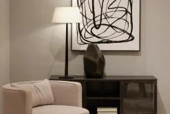 Lampes|Lampes De Table Et De Bureau<Flamant GORDES, lampe de table, , aluminium, h 78 cm Noir