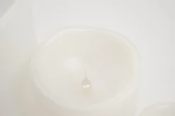 Bougies|Décoration<Flamant GWEN, bougie leds, 10x25cm Blanc