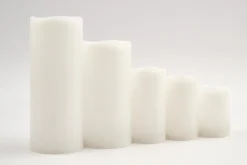 Bougies|Décoration<Flamant GWEN, bougie leds, 10x25cm Blanc