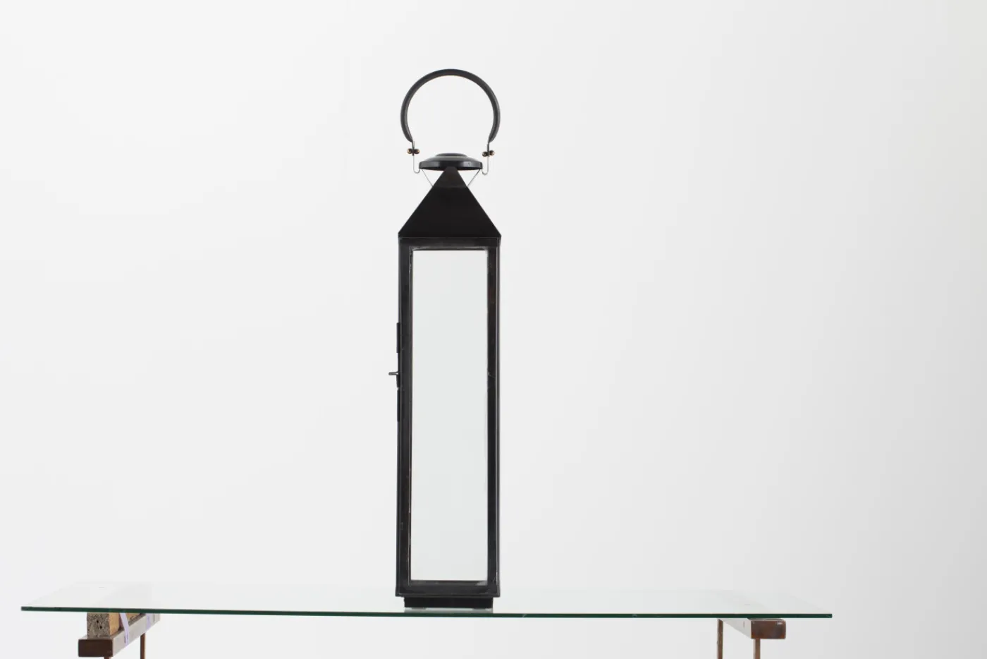 Lanternes|Décoration<Flamant HACIM, lanterne, fer et verre, , L Noir
