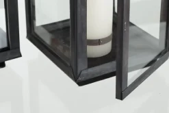 Lanternes|Décoration<Flamant HACIM, lanterne, fer et verre, , L Noir