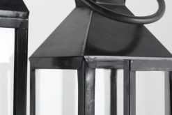 Lanternes|Décoration<Flamant HACIM, lanterne, fer et verre, , L Noir
