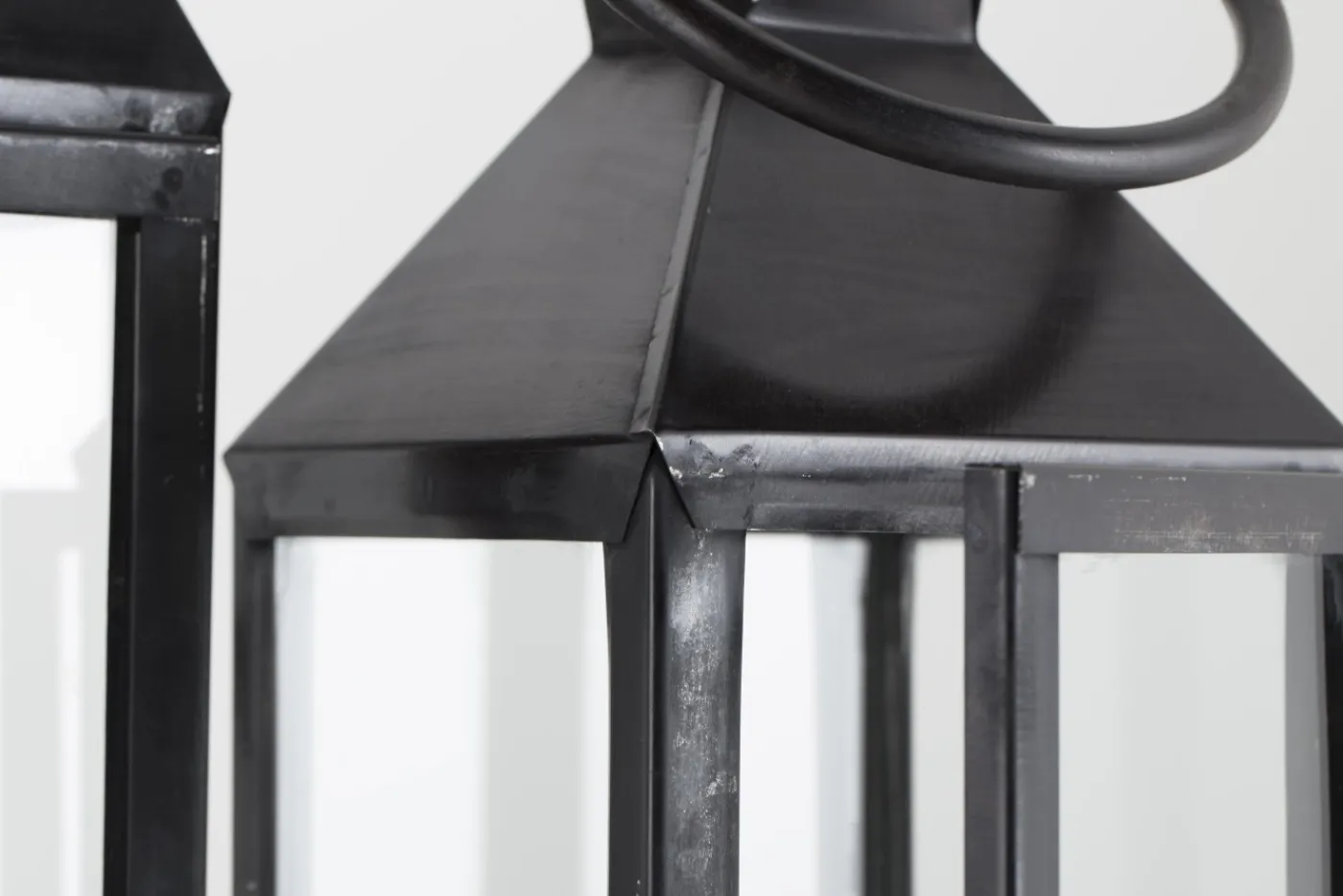 Lanternes|Décoration<Flamant HACIM, lanterne, fer et verre, , L Noir