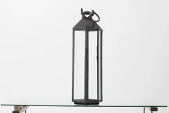 Lanternes|Décoration<Flamant HACIM, lanterne, fer et verre, , L Noir