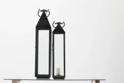 Lanternes|Décoration<Flamant HACIM, lanterne, fer et verre, , L Noir