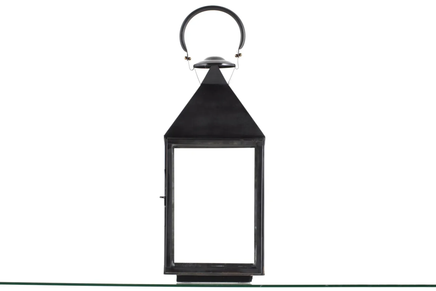 Lanternes|Décoration<Flamant HACIM, lanterne, fer et verre, , M Noir