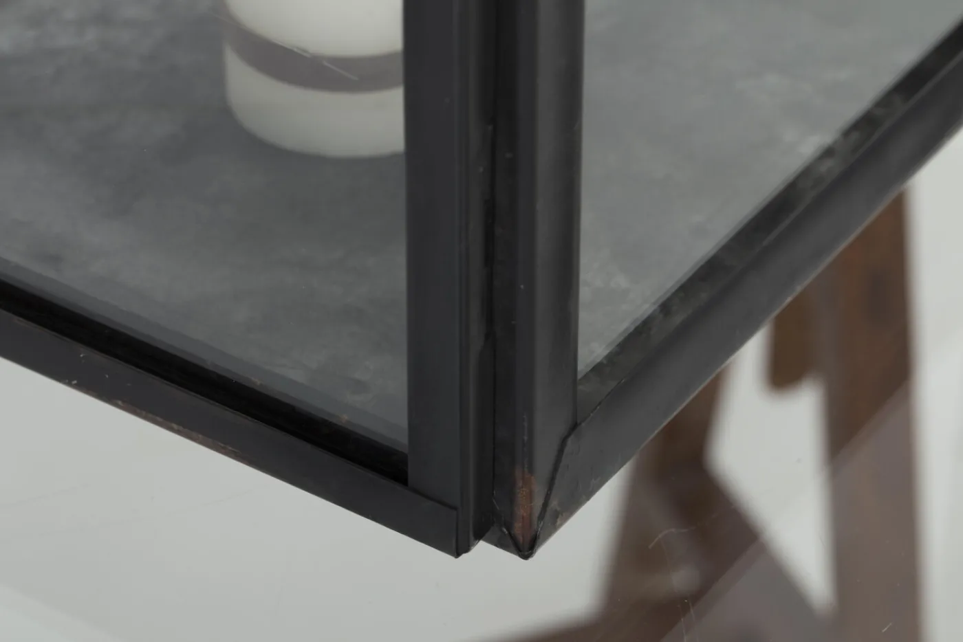 Lanternes|Décoration<Flamant HACIM, lanterne, fer et verre, , M Noir