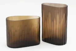 Pots Et Vases|Décoration<Flamant HANNAH, vase, verre, modèle 1, 18x10x25 Brun