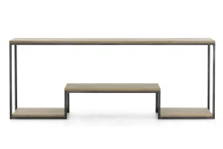 Tables D’Appoint & Consoles|Tables D’Appoint & Consoles<Flamant HATTIE, table console, chêne altéré et fer