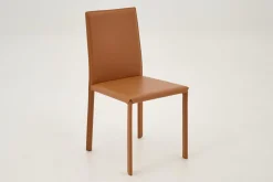 Chaises|Chaises<Flamant HELEN, chaise, cuir recyclé, Orange
