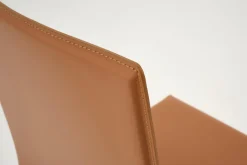 Chaises|Chaises<Flamant HELEN, chaise, cuir recyclé, Orange