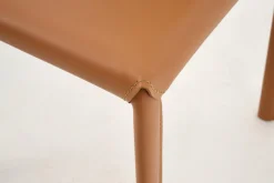 Chaises|Chaises<Flamant HELEN, chaise, cuir recyclé, Orange
