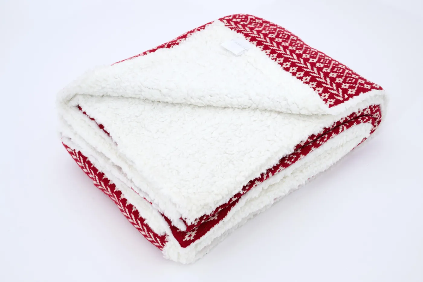 Plaids Et Couvre-Lits|Plaids Et Couvre-Lits<Flamant HERMAN, plaid, /blanc Rouge