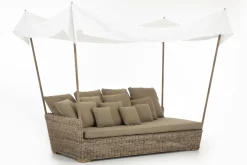 Banquettes|Fauteuils<Flamant HILLS, bain de soleil, avec coussins Brun