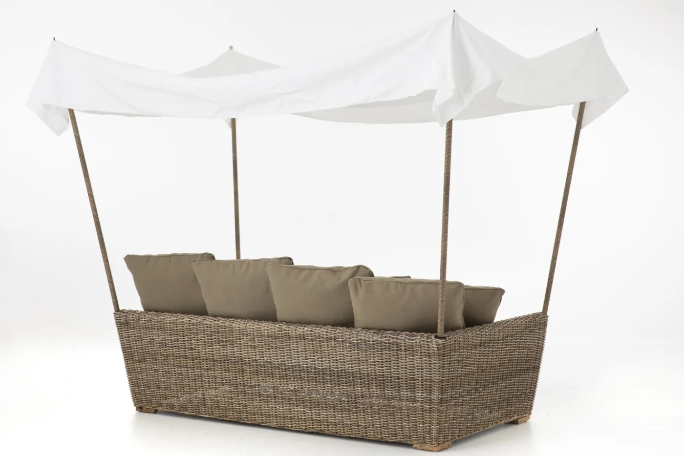 Banquettes|Fauteuils<Flamant HILLS, bain de soleil, avec coussins Brun